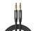 Cable UGREEN AV112 3.5mm Male to 3.5mm Male Cable Gold Plated Metal Case with Braid 1m Black (50361)