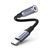 Adapter UGREEN AV161 USB Type-C Male to 3.5mm Female Adapter Aluminum Shell with Braided 10cm Space Gray (80154)