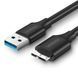 Кабель UGREEN US130 USB 3.0 A Male to Micro USB 3.0 Male Cable 1m Black (10841)