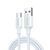 Cable UGREEN US287 USB 2.0 to USB Type-C Cable Nickel Plating 3A 1m White (60121)