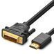 Кабель UGREEN HD106 HDMI to DVI Cable 2m Black (10135)