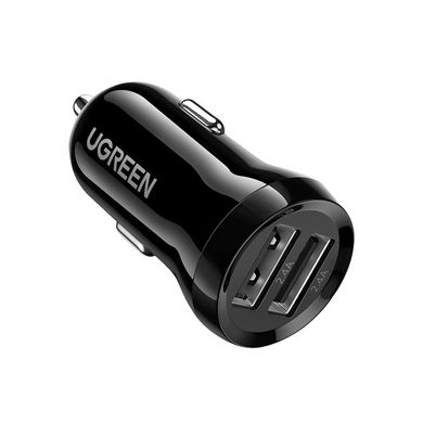 Автомобільний зарядний пристрій UGREEN ED018 Dual USB Car Charger 24W 2.4A Black (50875)