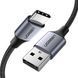 Cable UGREEN US288 USB 2.0 to USB Type-C Cable Nickel Plating Aluminum Braid 3A 0.25m Black (60124)