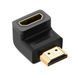 Адаптер UGREEN HD112 HDMI Male to Female Angled Adapter-Down Black (20109)