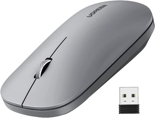 Бездротова миша UGREEN MU001 Portable Wireless Mouse Gray (90373)