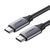 Cable UGREEN US161 USB Type-C Male to USB Type-C 100W Male Cable Nickel Plating Aluminum Shell 3A 1.5m Gray (50751)