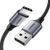 Cable UGREEN US288 USB 2.0 to USB Type-C Cable Nickel Plating Aluminum Braid 3A 1.5m Black (60127)