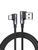 Кабель UGREEN US176 Angled USB 2.0 to Angled USB Type-C Cable Nickel Plating Aluminum Shell 3A 1m Black (20856)