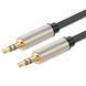 Кабель UGREEN AV125 3.5mm Male to 3.5mm Male Audio Cable Braided 1m Gray (10602)