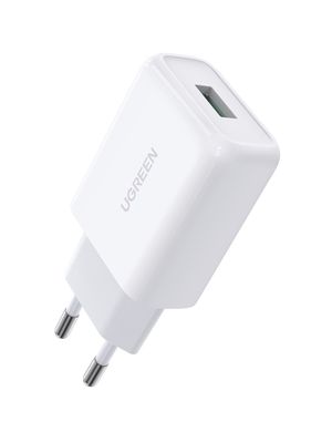 Charger UGREEN CD122 18W QC3.0 USB Fast Charger 3A White (10133)