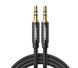 Кабель UGREEN AV112 3.5mm Male to 3.5mm Male Cable Gold Plated Metal Case with Braid 2m Black (50363)