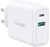 Мережевий зарядний пристрій UGREEN CD170 USB+USB Type-C Wall Charger 36W 3A White (60468)