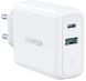Charger UGREEN CD170 USB+USB Type-C Wall Charger 36W 3A White (60468)