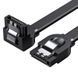 Cable UGREEN US217 Angled SATA 3 Data Cable 0.5m Black (30797)