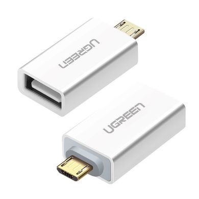 Adapter UGREEN US195 microUSB to USB 2.0 OTG Adapter White (30529)