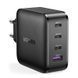 Charger UGREEN CD224 USB-A+3xUSB-C 65W GaN Tech Fast Charger Black (70774)