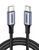 Cable UGREEN US316 USB Type-C to USB Type-C Cable Aluminum Case with Braided 1m Black (70427)