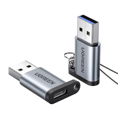 Adapter UGREEN US276 USB-A 3.0 Male to USB-C 3.1 Female Adapter Gray (50533)