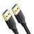 Cable UGREEN US128 USB-A 3.0 Male to Male Cable 1m Black (10370)