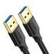 Cable UGREEN US128 USB-A 3.0 Male to Male Cable 1m Black (10370)