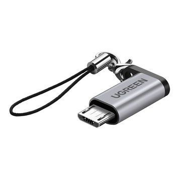 Адаптер UGREEN US282 USB-C Female to Micro USB Male Adapter Gray (50590)