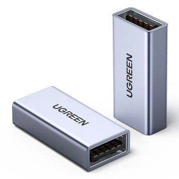 Адаптер UGREEN US381 USB-A Female to USB-A Female Adapter Gray (20119)