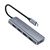 USB hub UGREEN CM219 4-in-1 USB Type-C to 4xUSB 3.0 HUB Space Gray (70336)