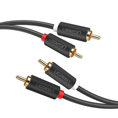 Cable UGREEN AV104 2 RCA Male to 2 RCA Male Audio Cable 1.5m Black (10517)