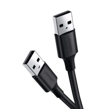Кабель UGREEN US102 USB 2.0 A Male to A Male Cable 1.5m Black (10310)