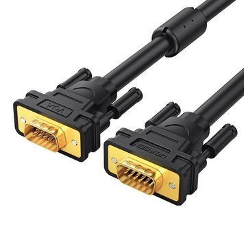 Кабель UGREEN VG101 VGA Male to Male Cable 1m Black (11673)