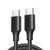 Кабель UGREEN US286 USB Type-C to USB Type-C 60W Cable Nickel Plating 3A 3m Black (60788)