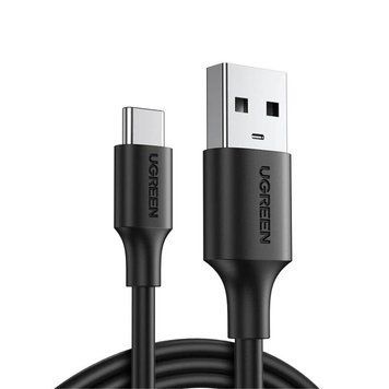 Кабель UGREEN US287 USB 2.0 to USB Type-C Cable Nickel Plating 3A 0.5m Black (60115)