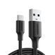 Cable UGREEN US287 USB 2.0 to USB Type-C Cable Nickel Plating 3A 0.5m Black (60115)